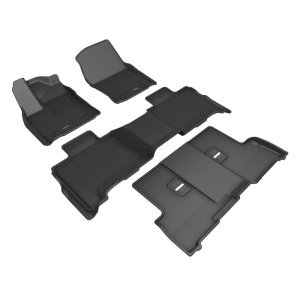 Toyota Sequoia Floor Mats - 3D MAXpider - Kagu - Black - 2023+ Toyota Sequoia Floor Mats - 3D MAXpider - Kagu - Black - 2023+